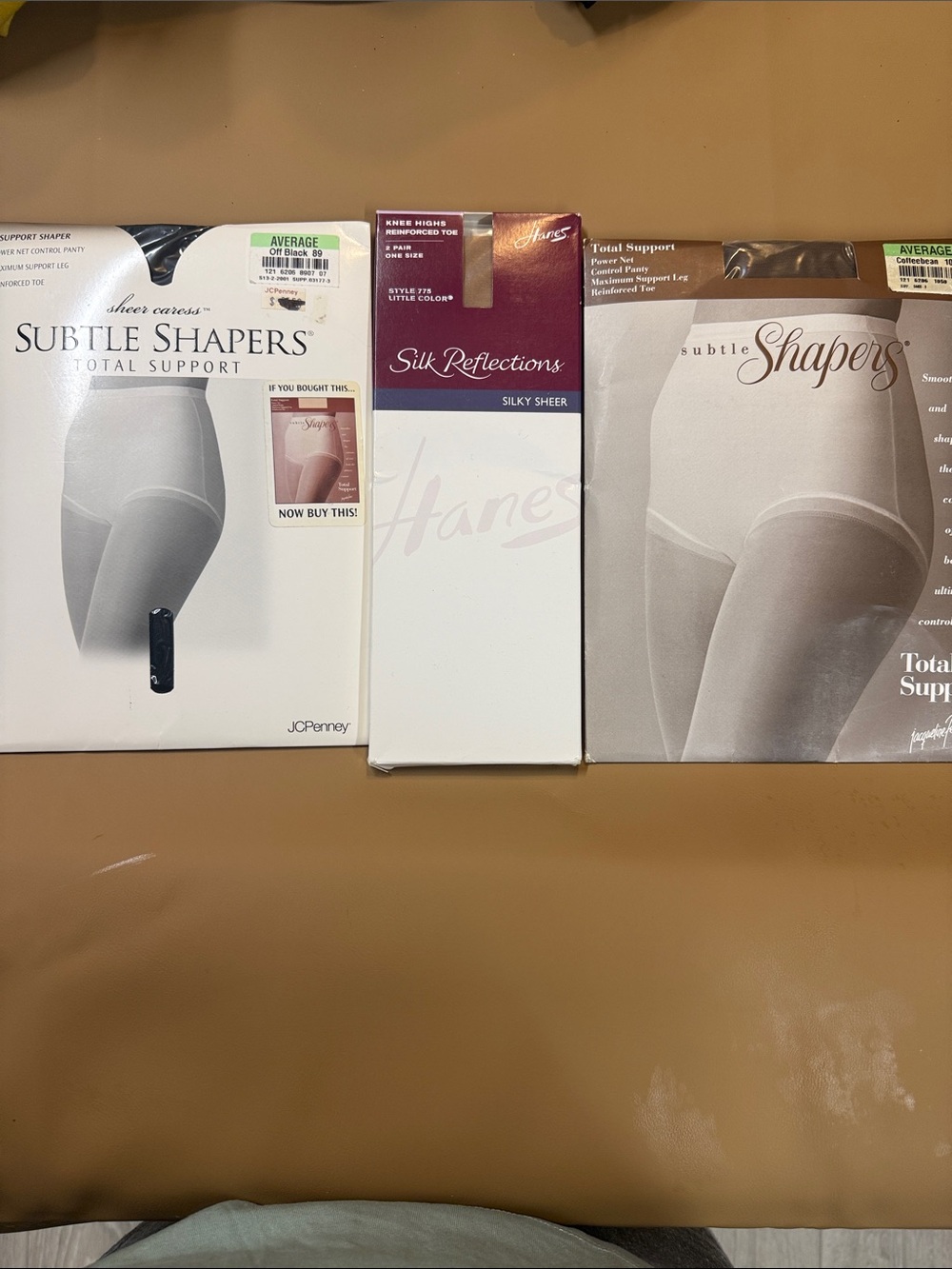 Hanes Silk Reflections & Subtle Shapers Pack - Nude/Tan/White